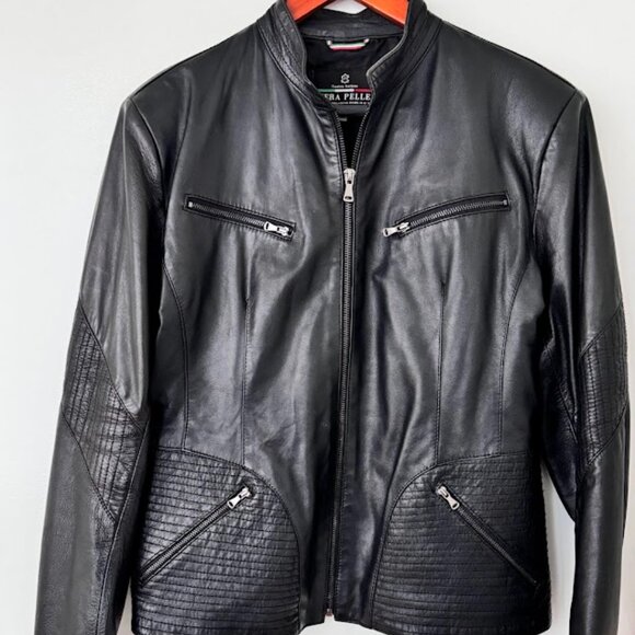 Real Italian leather Jacket(bought in Rome) - Picture 2 of 7